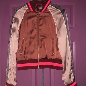 💜 H&M Lightweight Colorblock Bomber